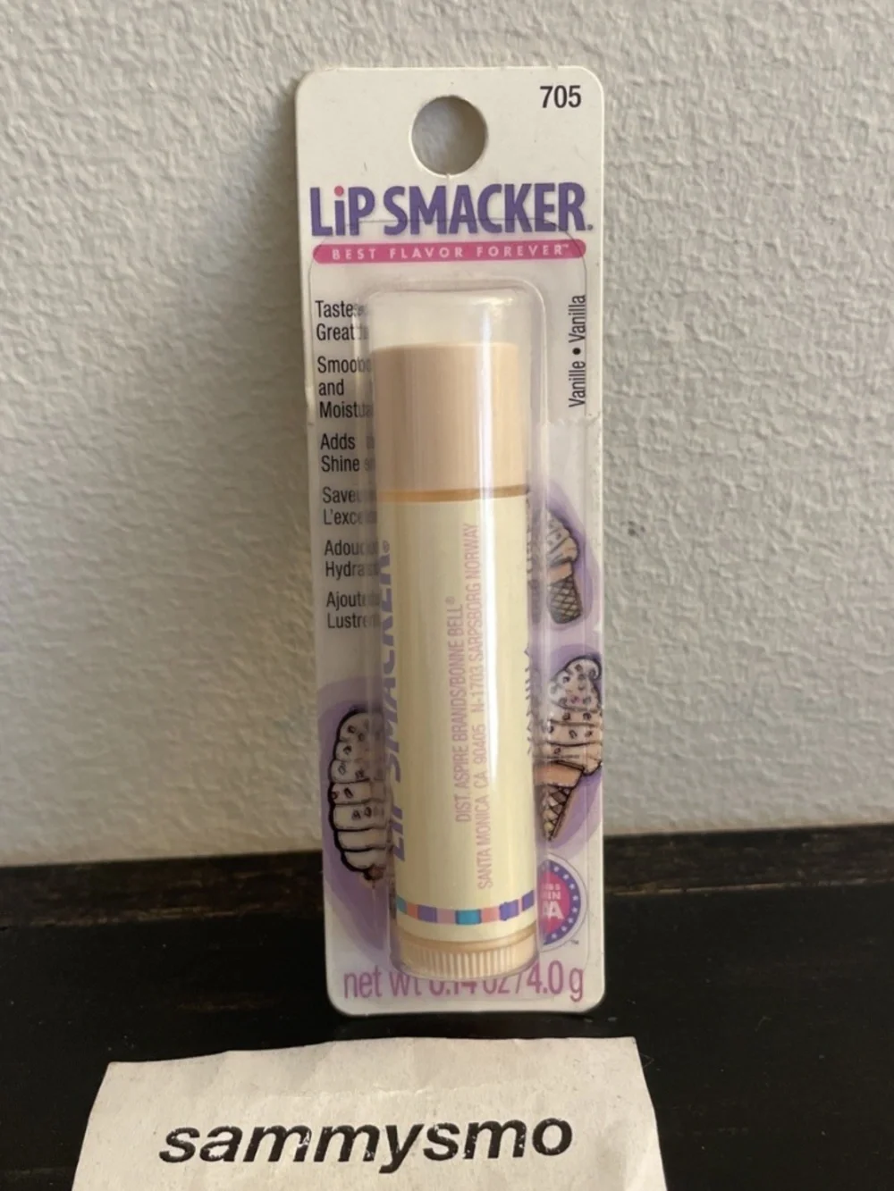 Lip Smacker 705 VANILLA Lip Balm 0.14 oz. Discontinued